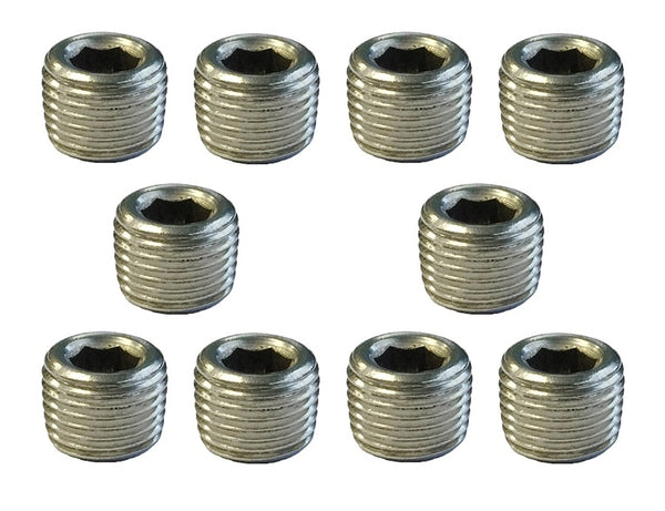 Torque Solution Stainless Steel 1/8 in NPT Plug: Universal 10 Pack - TS-NPT-18.10 by Torque Solution