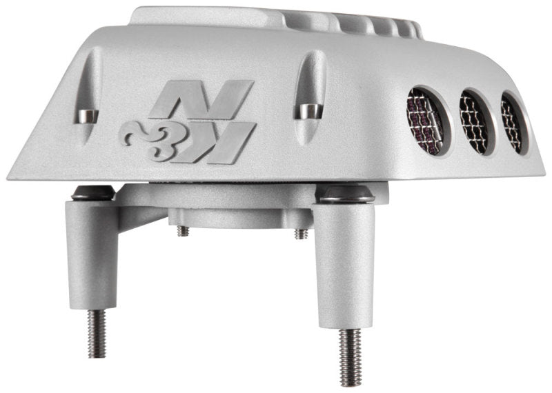 K&amp;N Street Metal Intake System 01-16 Harley Davidson Shaker Silver H/D Softail/Dyna Fl - RK-3950S