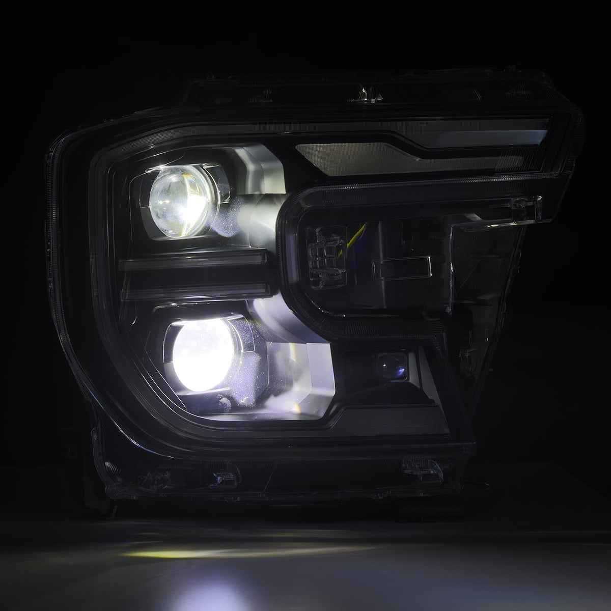 AlphaRex 24-26 Ford Ranger LUXX LED Proj Headlights Blk w/Activ Light/Seq Signal/Switchback - 880903 for 2024-2026 Ford Range
