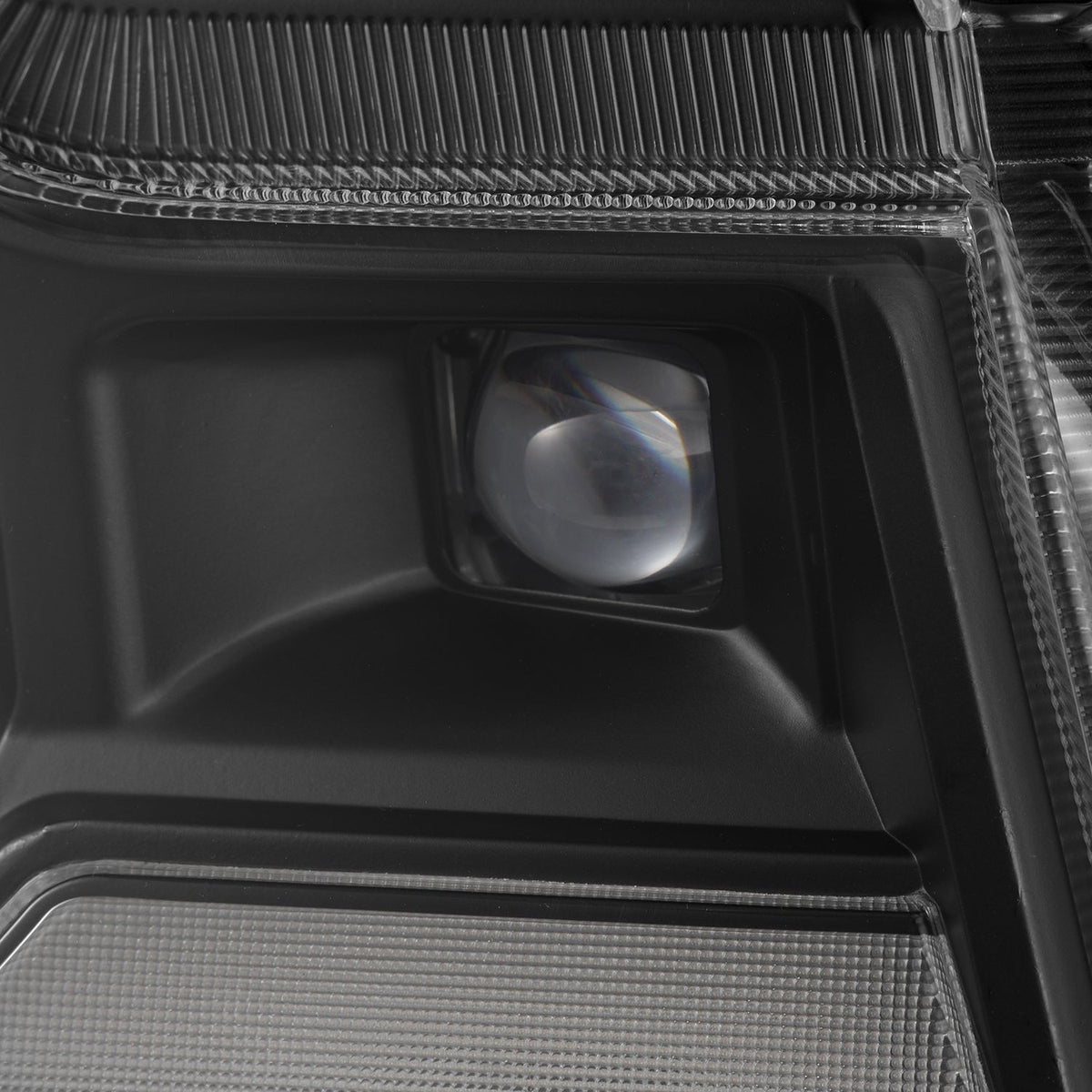 AlphaRex 24-26 Ford Ranger LUXX LED Proj Headlights Blk w/Activ Light/Seq Signal/Switchback - 880903 for 2024-2026 Ford Range