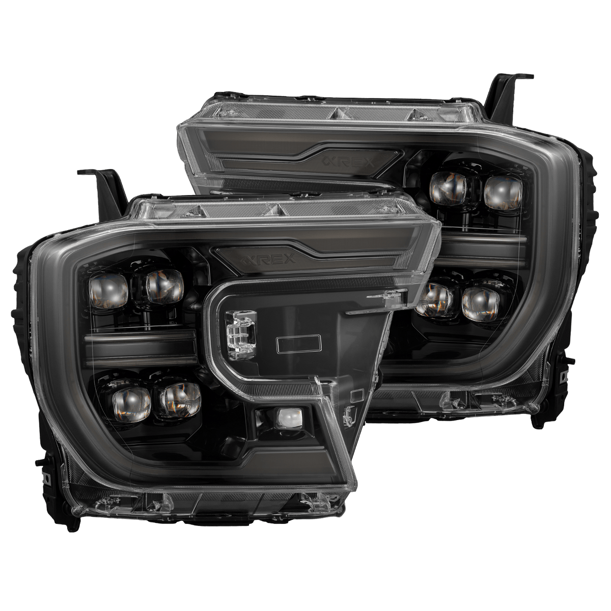 AlphaRex 24-26 Ford Ranger NOVA LED Proj Headlights Alpha Blk w/Activ Light/Seq Signal/Switchback - 880892 for 2024-2026 Ford