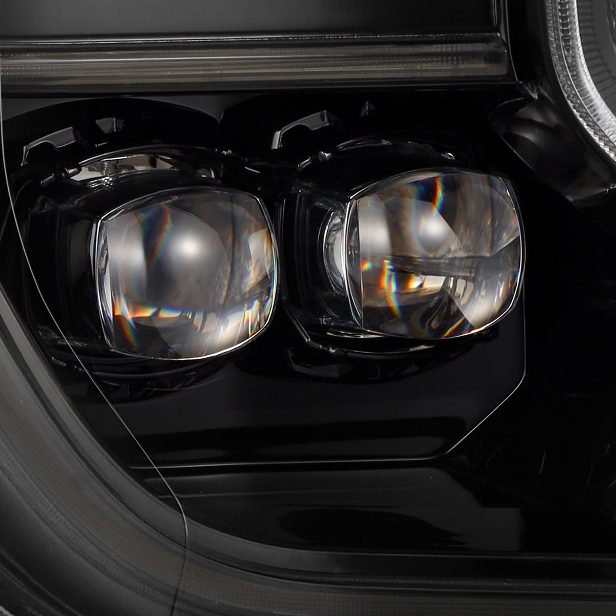 AlphaRex 24-26 Ford Ranger NOVA LED Proj Headlights Alpha Blk w/Activ Light/Seq Signal/Switchback - 880892 for 2024-2026 Ford