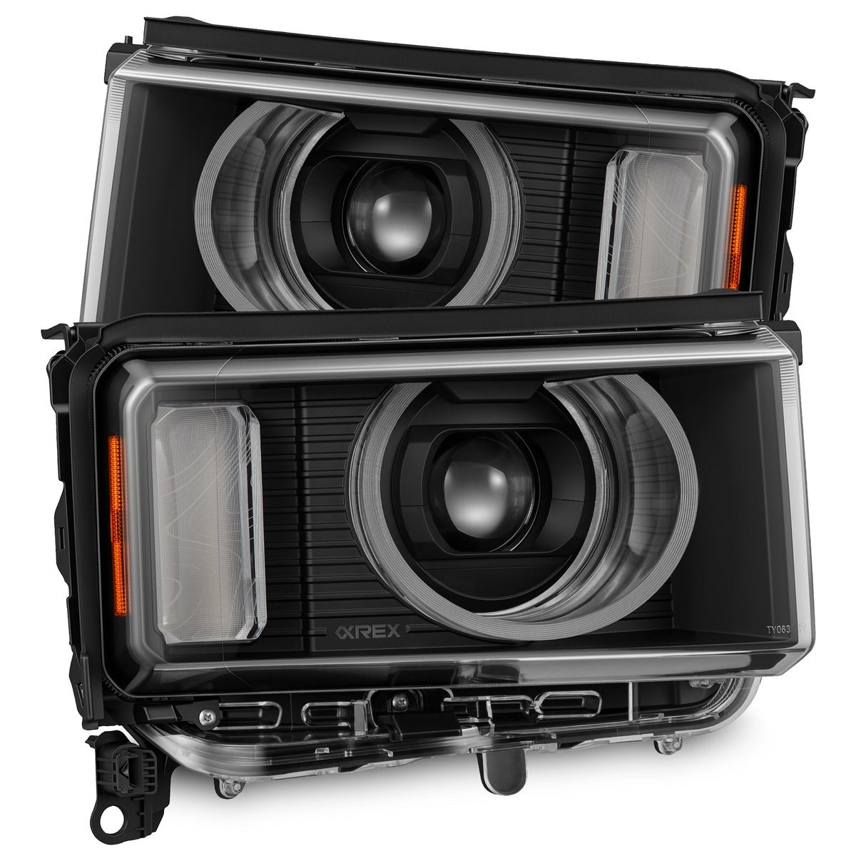 AlphaRex 24-26 Toyota LC Heritage LUXX LED Proj Headlight Alpha Blk  w/Activ Lt/Seq Signal/Switchbk - 880898