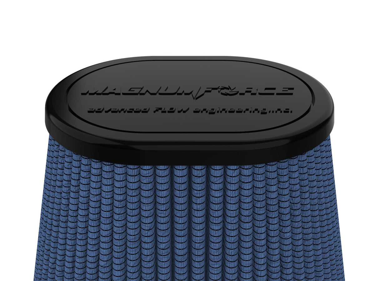 aFe MagnumFORCE Intake Replace Air Filter w/Pro5R Med 4in F x 7.75x6.5in B x 4.75x3.5in T x 7in H - 24-90115