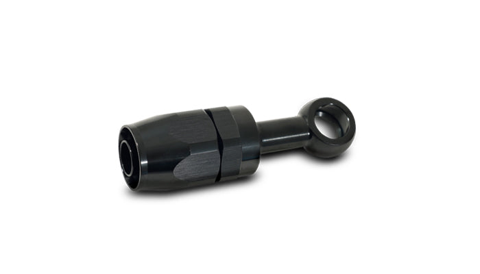 Vibrant Single -4AN x 10mm ID Banjo to Hose End Aluminum Fitting - 24042