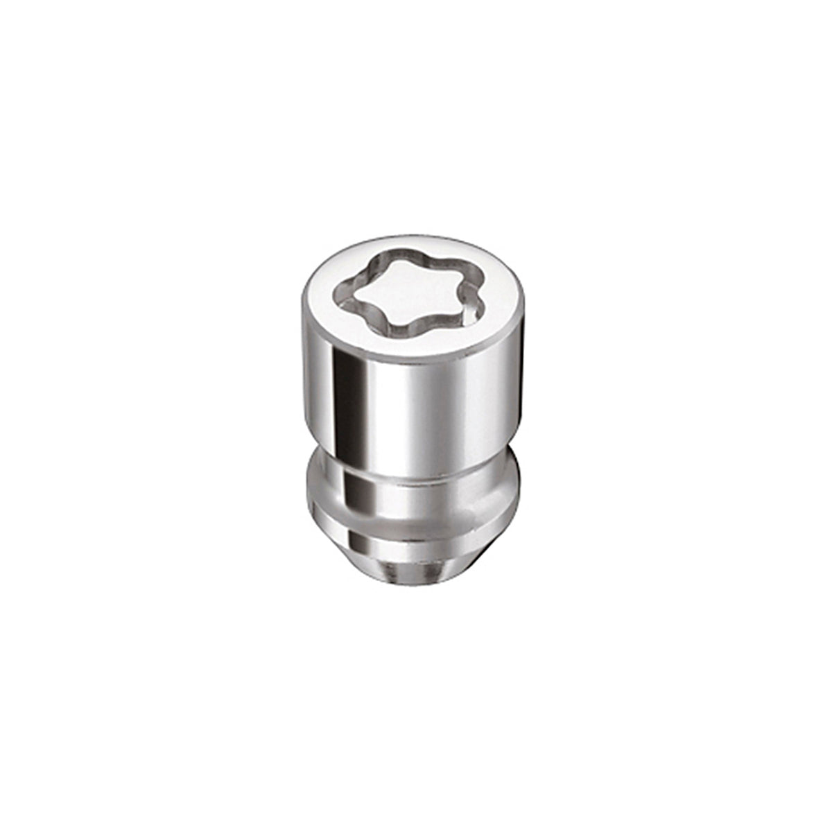 McGard Wheel Lock Nut Set - 4pk. (Cone Seat) 1/2-20 / 3/4 & 13/16 Dual Hex / 1.28in. Length - Chrome - 24193