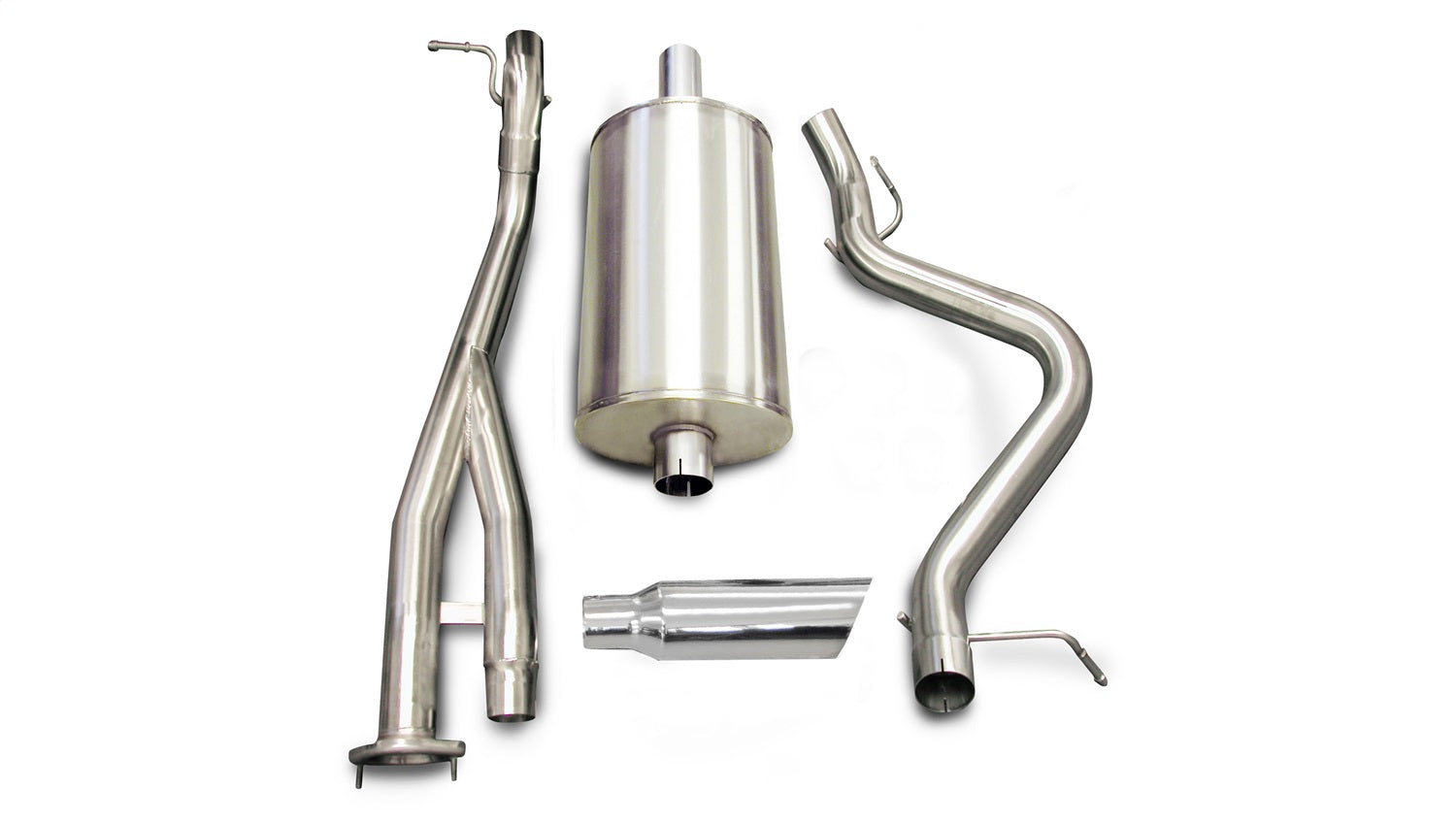 Corsa/dB 03-06 Chevrolet Silverado Short Bed SS 6.0L V8 Polished Sport Cat-Back Exhaust - 24279