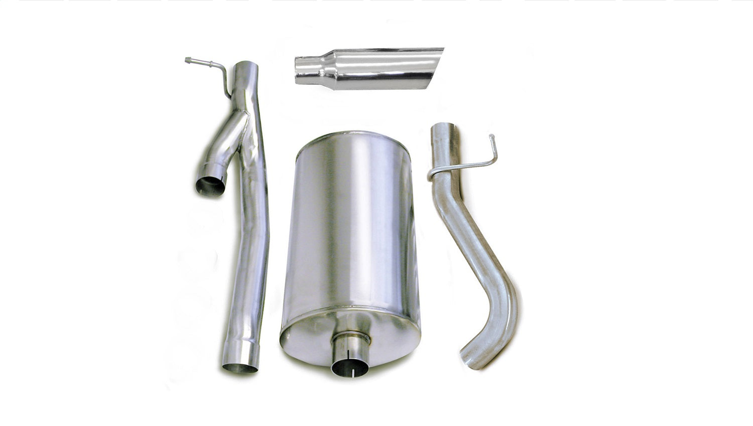 Corsa 2003-2006 Chevrolet Silverado Crew Cab/Short Bed 2500 6.0L V8 Polished Sport Cat-Back Exhaust - 24296