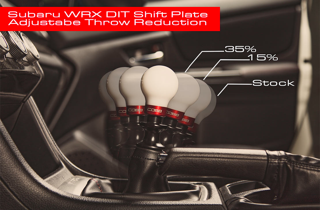 Cobb 15-22 Subaru WRX Stage 1+ Drivetrain Package w/WEIGHTED COBB KNOB - Black - SUB0DT011P-WK-BK