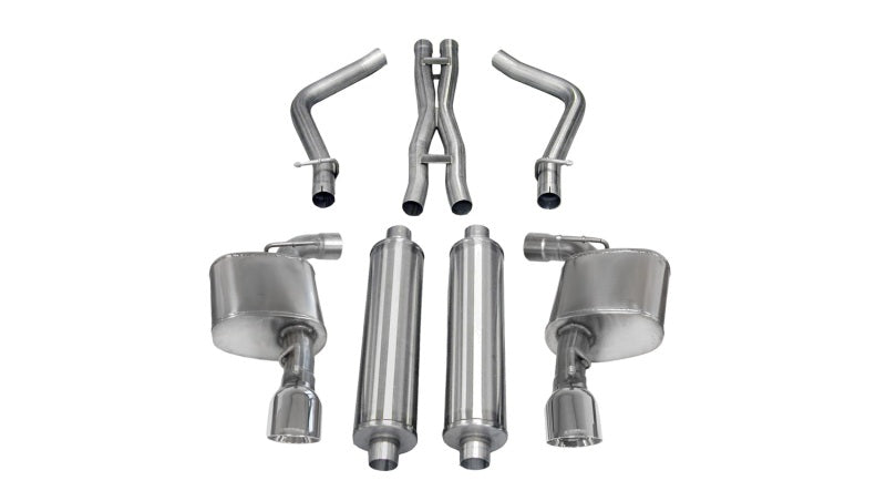 Corsa 2012-2013 Dodge Charger SRT-8 6.4L V8 Polished Sport Cat-Back Exhaust - 14463