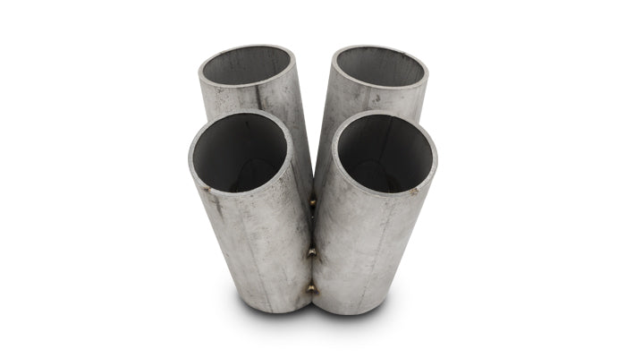 Vibrant 4 into 1 SS Turbo Manifold Merge Collector for T4 Divided Flange (48mm Pipe OD 4.5in tall) - 2466