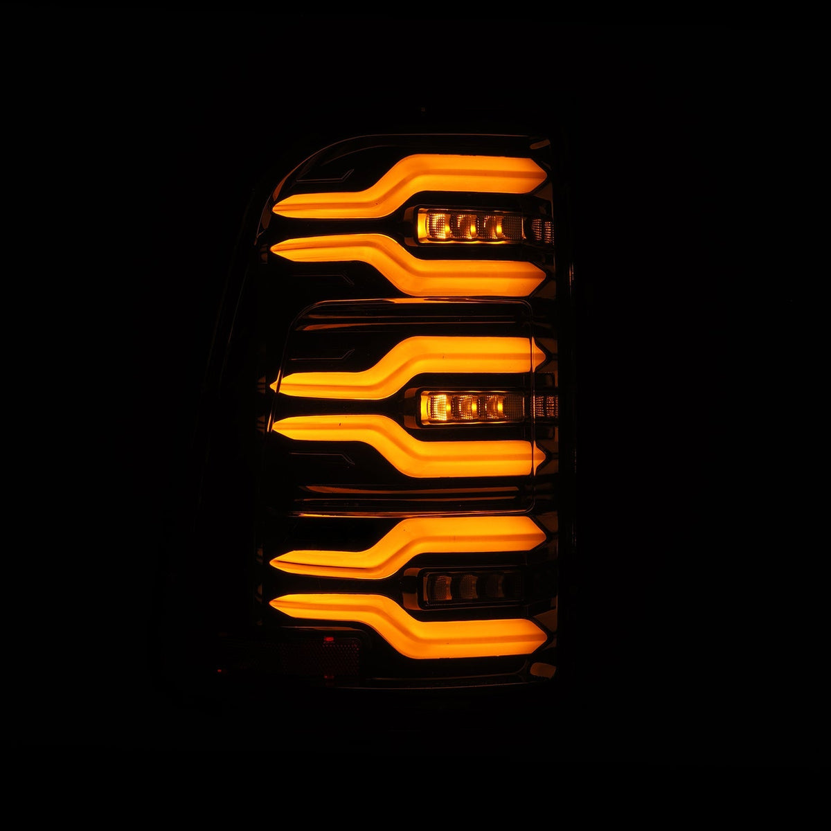 Alpharex 2025 Dodge Ram 1500 Luxx-Series LED Tail Lights - Alpha Black - 640032 for 2025 Dodge Ram 1500 - angle view