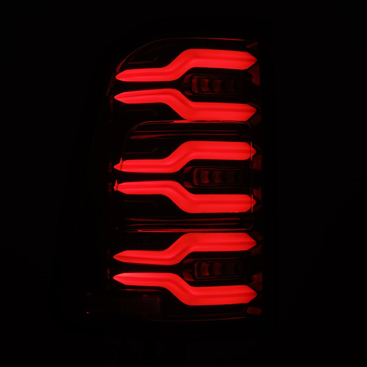 Alpharex 2025 Dodge Ram 1500 Luxx-Series LED Tail Lights - Alpha Black - 640032 for 2025 Dodge Ram 1500 - installed view