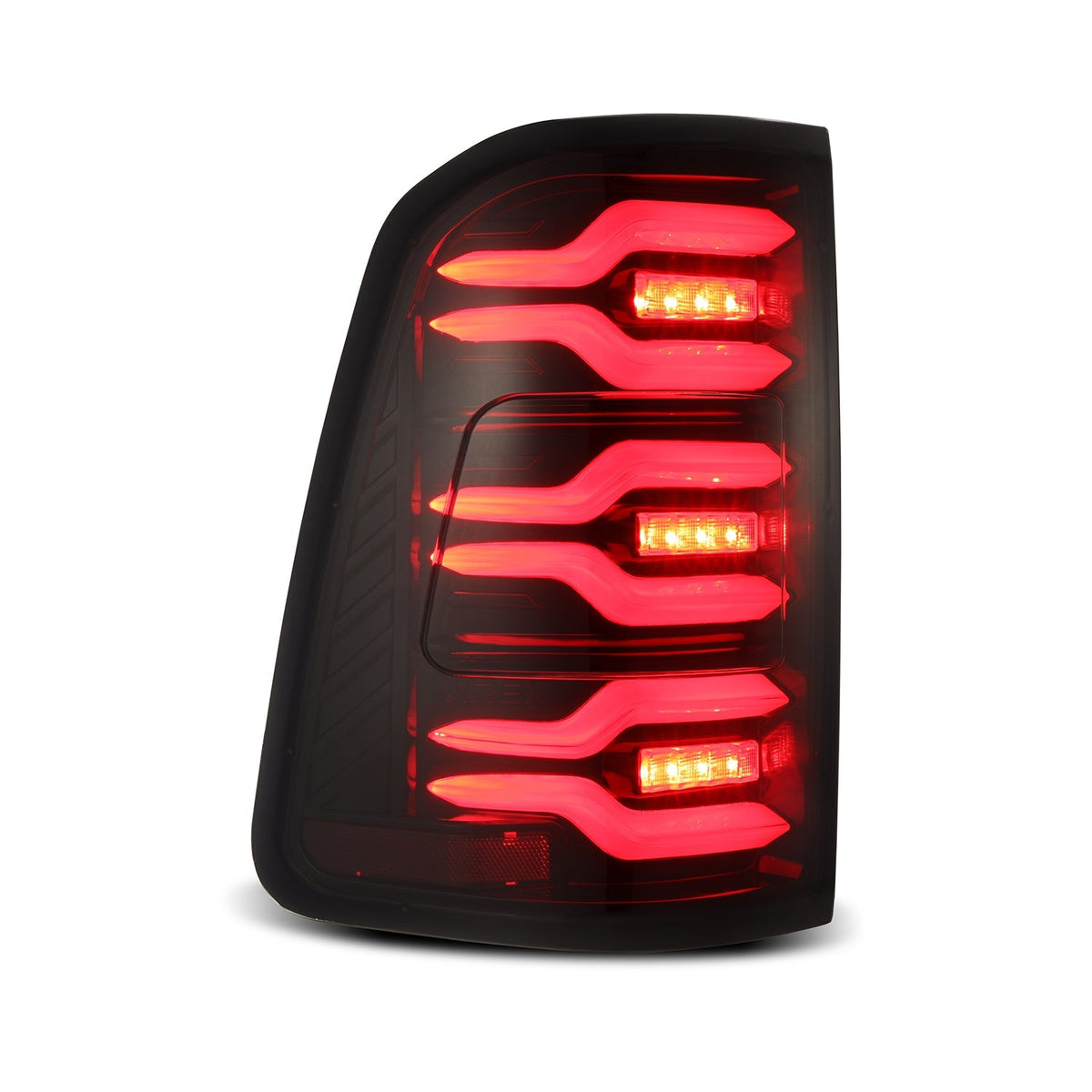 Alpharex 2025 Dodge Ram 1500 Luxx-Series LED Tail Lights - Black - 640042 for 2025 Dodge Ram 1500 - alternate view