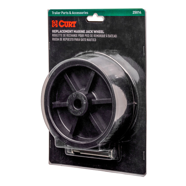 CURT 25014 6-Inch Replacement Boat Trailer Jack Wheel