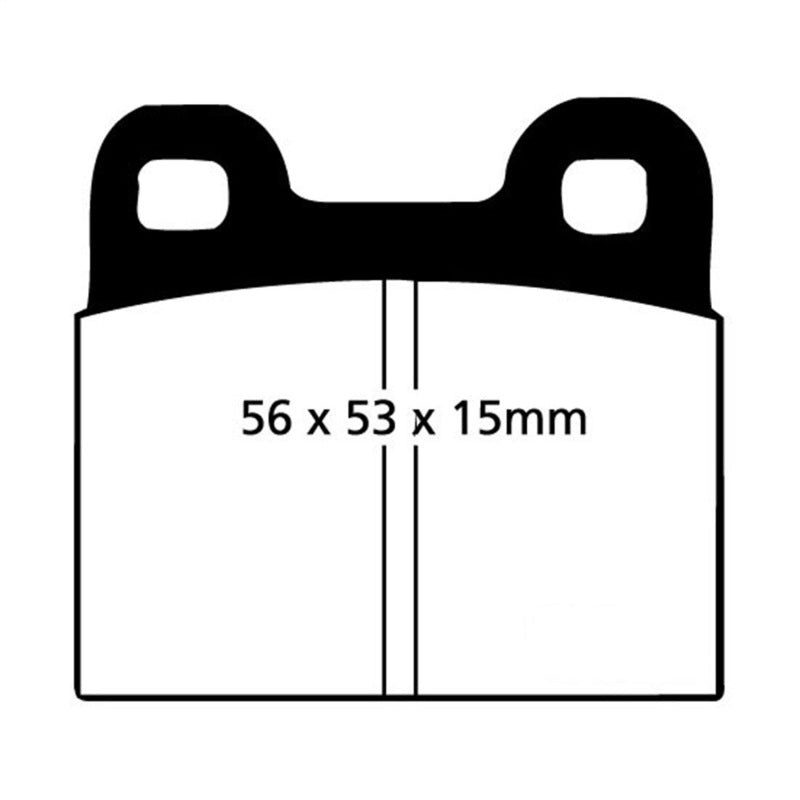 EBC 71-79 Volkswagen Beetle 1.3 (1300) Yellowstuff Front Brake Pads - DP4105R