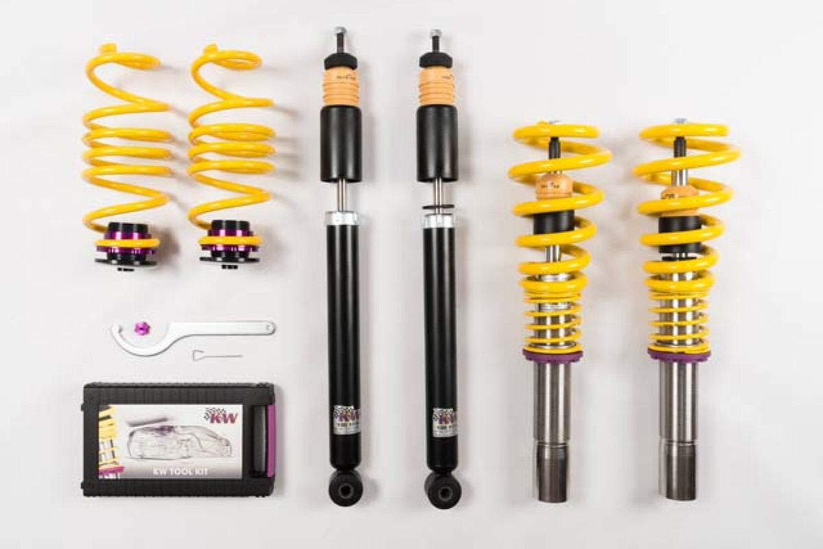 KW Coilover Kit V1 Audi A4 S4 (8K/B8) w/o electronic dampening controlSedan FWD + Quattro - 10210075