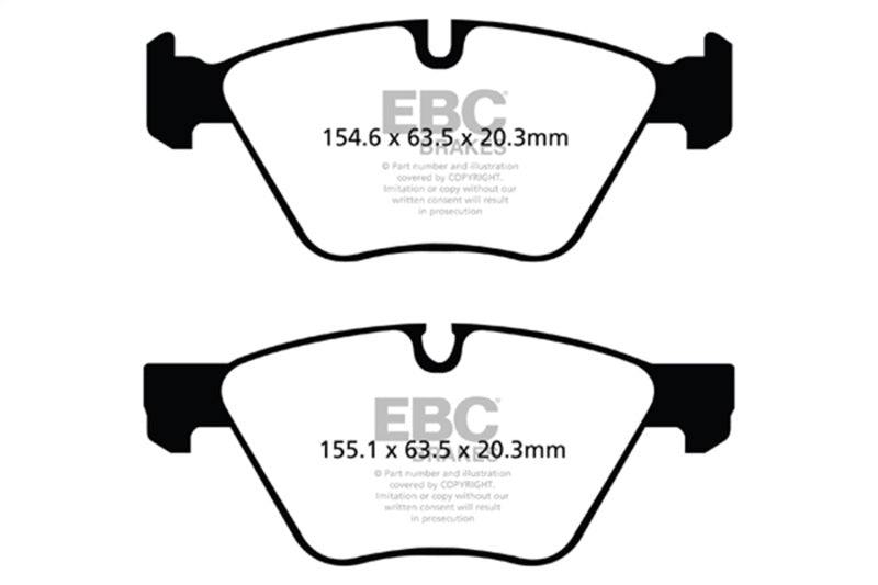 EBC 06-07 BMW 330i/330Xi (E90) Bluestuff Front Brake Pads - DP51493NDX