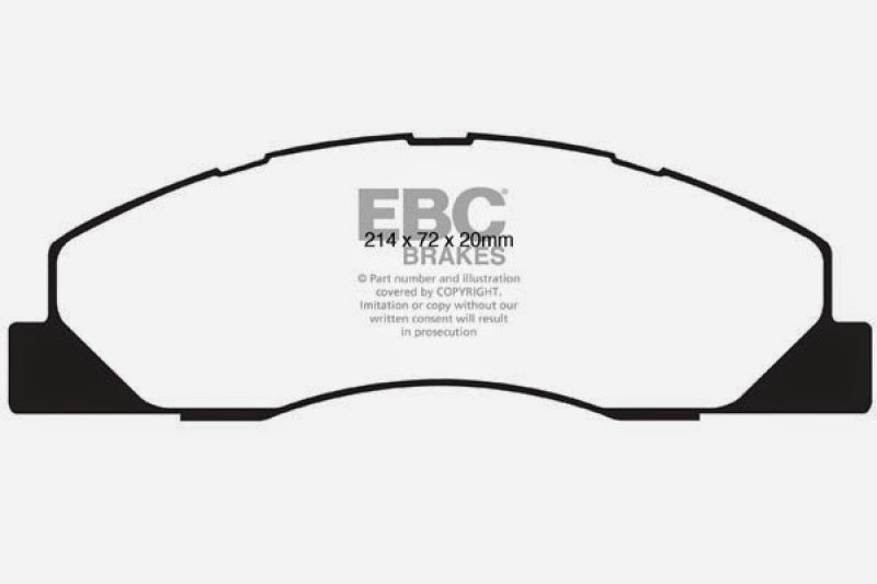 EBC 09-11 Dodge Ram 2500 Pick-up 5.7 2WD/4WD Ultimax2 Front Brake Pads - UD1399