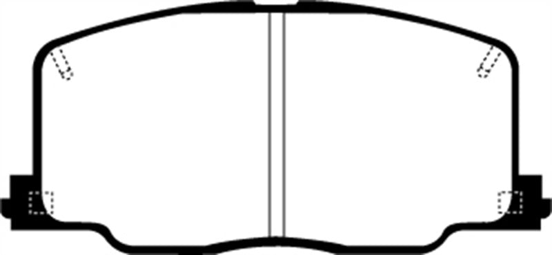 EBC 90-91 Lexus ES250 2.5 Redstuff Front Brake Pads - DP3725C