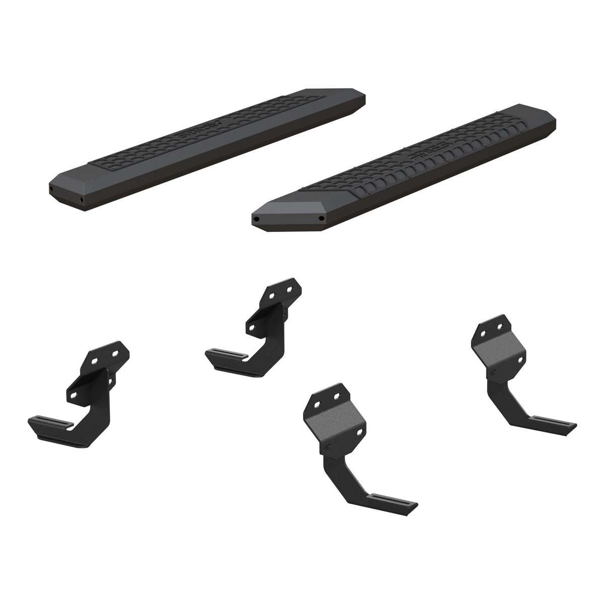 ARIES 2556011 AdvantEDGE Black Aluminum 53-Inch Truck Running Boards, Select Ford F-150, F-250, F-350 Super Duty