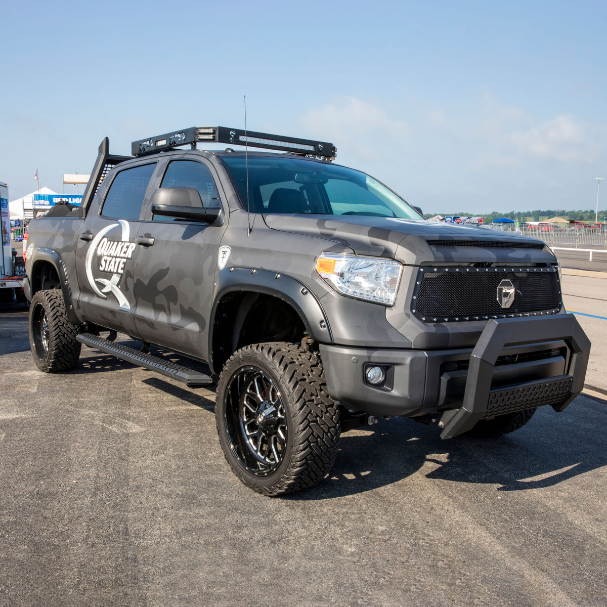 ARIES 2556019 AdvantEDGE Black Aluminum 85-Inch Truck Running Boards, Select Toyota Tundra