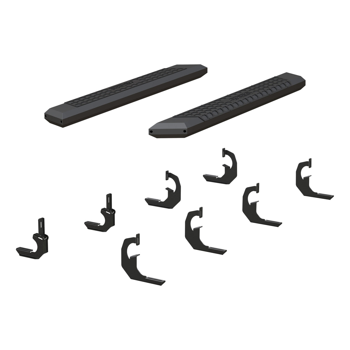 ARIES 2556020 AdvantEDGE Black Aluminum 53-Inch Truck Running Boards, Select Chevrolet Silverado, GMC Sierra 2500, 3500 HD