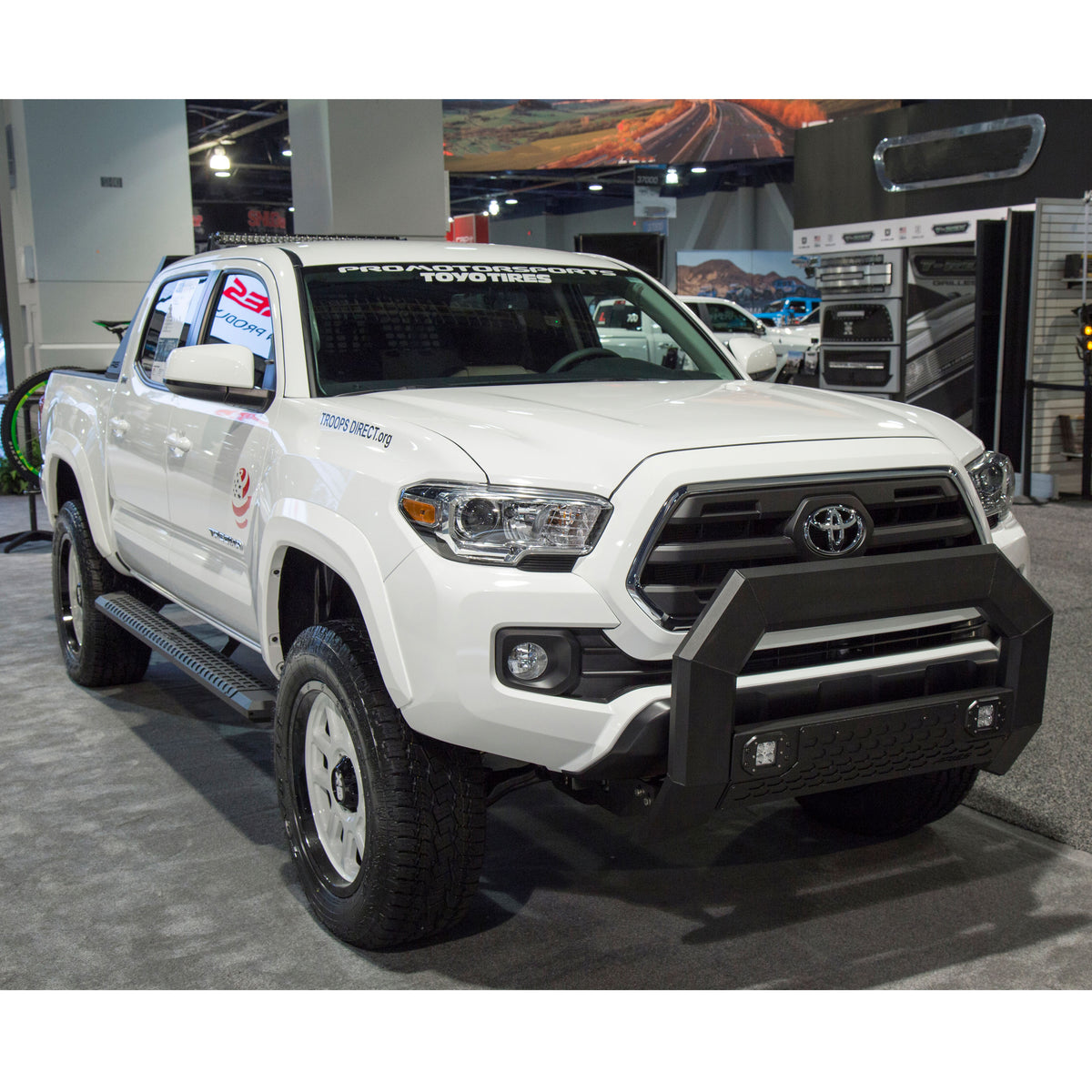 ARIES 2556023 AdvantEDGE Black Aluminum 85-Inch Truck Running Boards, Select Toyota Tacoma