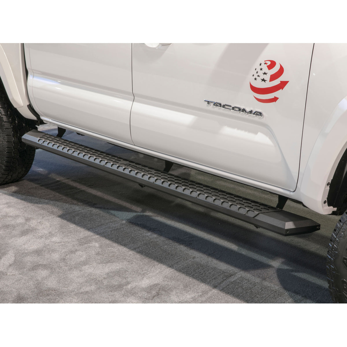 ARIES 2556023 AdvantEDGE Black Aluminum 85-Inch Truck Running Boards, Select Toyota Tacoma