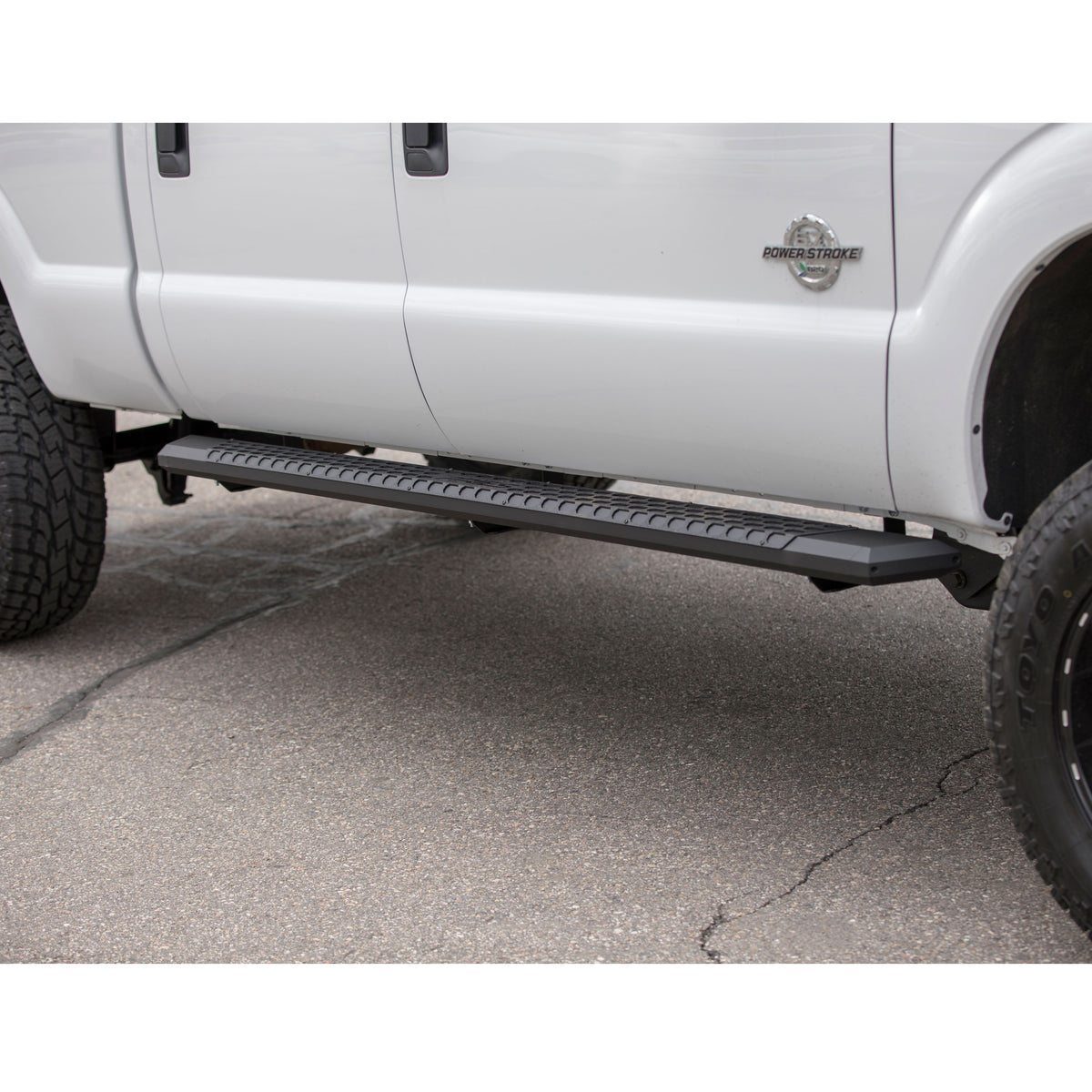 ARIES 2556024 AdvantEDGE Black Aluminum 91-Inch Truck Running Boards, Select Ford F-250, F-350, F-450 Super Duty