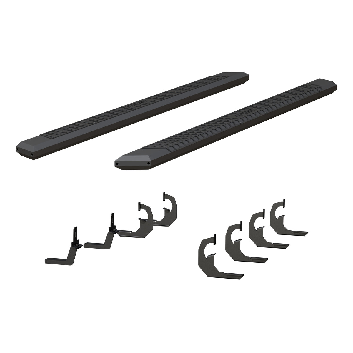 ARIES 2556046 AdvantEDGE Black Aluminum 91-Inch Truck Running Boards, Select Chevrolet Silverado, GMC Sierra 2500, 3500 HD