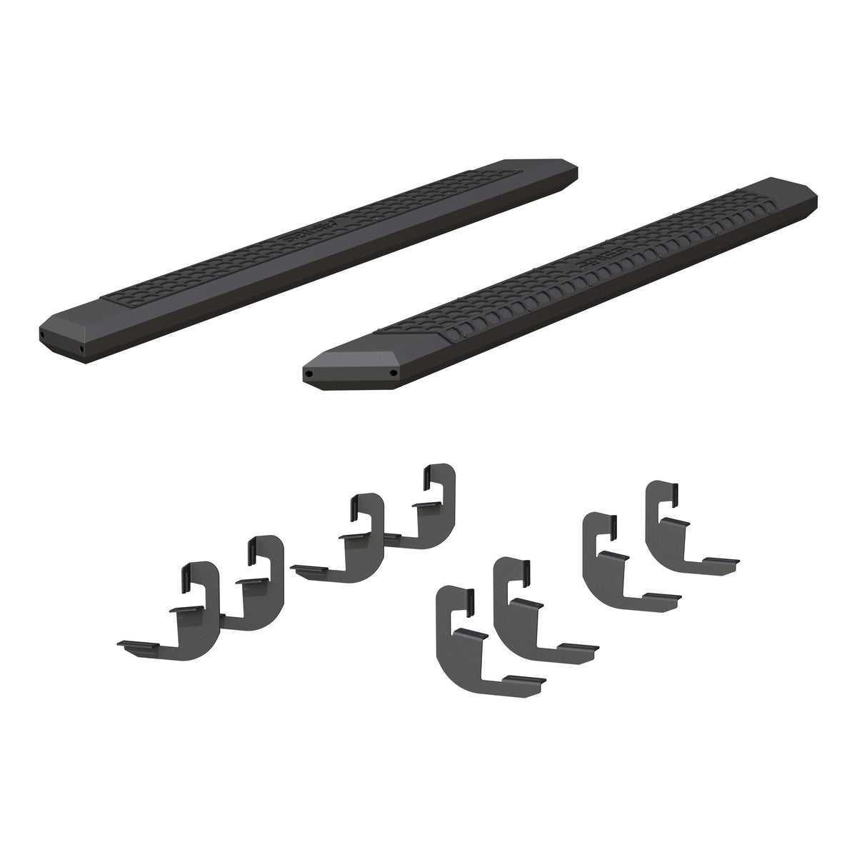 ARIES 2556051 AdvantEDGE Black Aluminum 75-Inch Truck Running Boards, Select Chevrolet Silverado, GMC Sierra 1500, 2500, 3500 HD Extended Cab