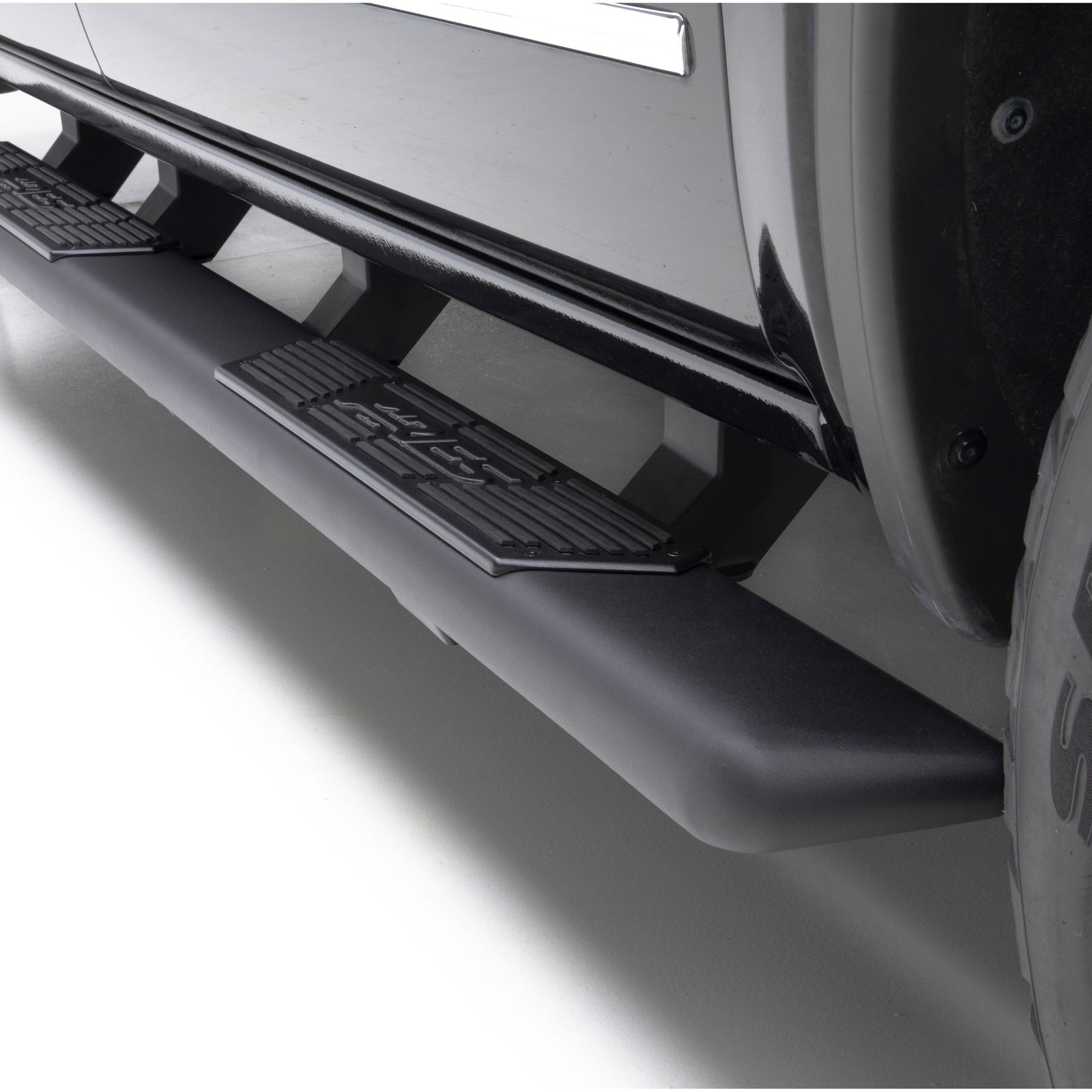 ARIES 2558027 AscentStep Black Steel 5-1/2 x 75-Inch Truck Running Boards, Select Toyota Tacoma