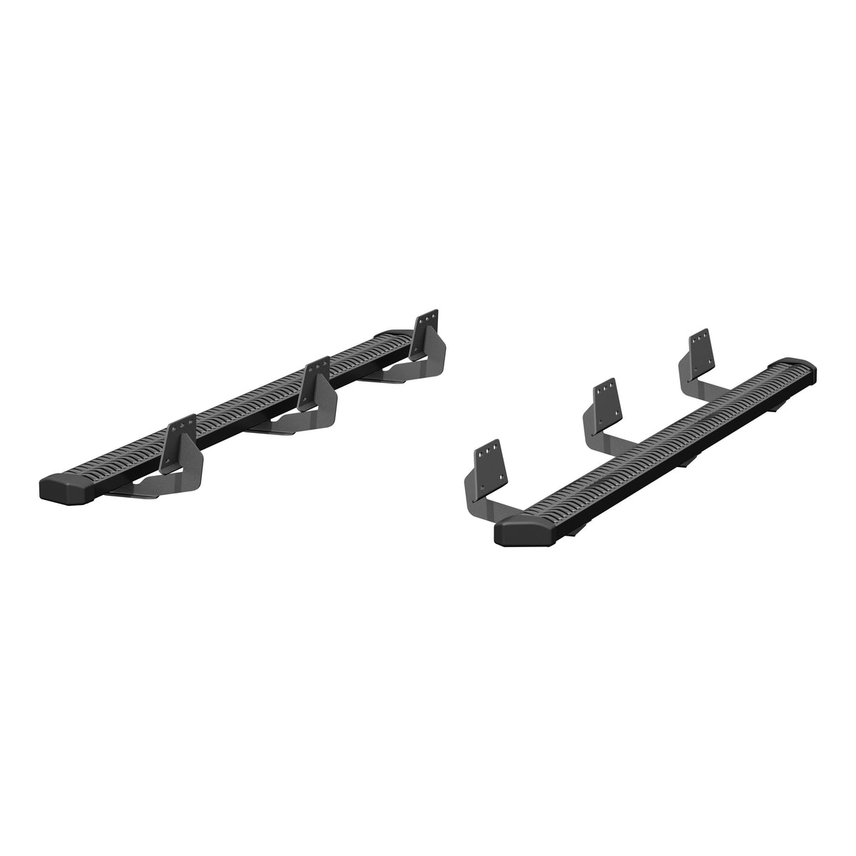 ARIES 2559004 SlimGrip 5" x 78" Black Aluminum Running Boards, Fits Select RAM 1500