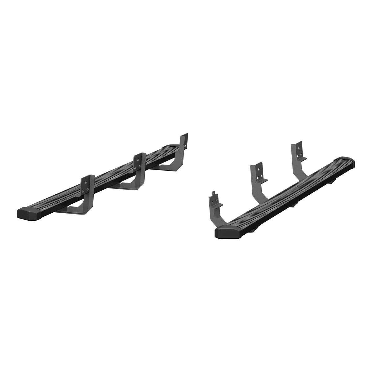 ARIES 2559005 SlimGrip 5" x 78" Black Aluminum Running Boards, Fits Select RAM 1500 Extended Cab