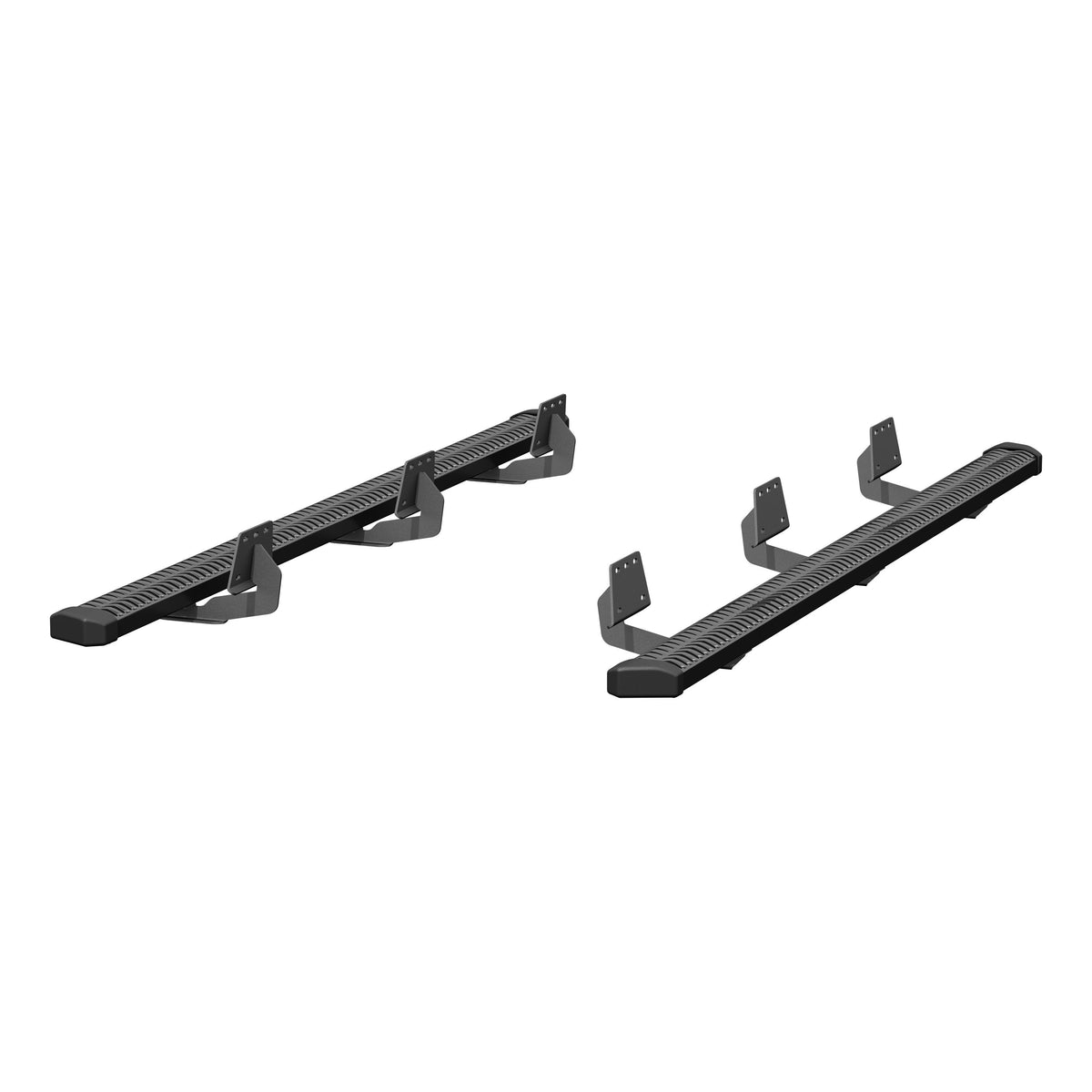 ARIES 2559007 SlimGrip 5" x 88" Black Aluminum Running Boards, Fits Select RAM 1500 Crew Cab