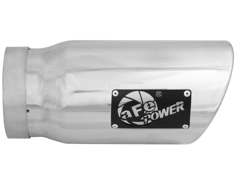 aFe Diesel Exhaust Tip Bolt On Polished 5in Inlet x 6in Outlet x 12in Long - 49T50601-P12