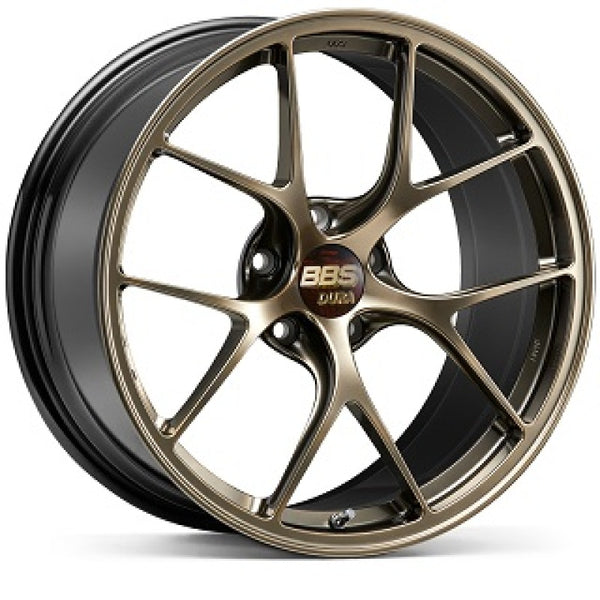 BBS RI-D 19x8.5 / 5x130 / ET53 / 71.6mm CB Diamond Gold Wheel - RI007DG by BBS