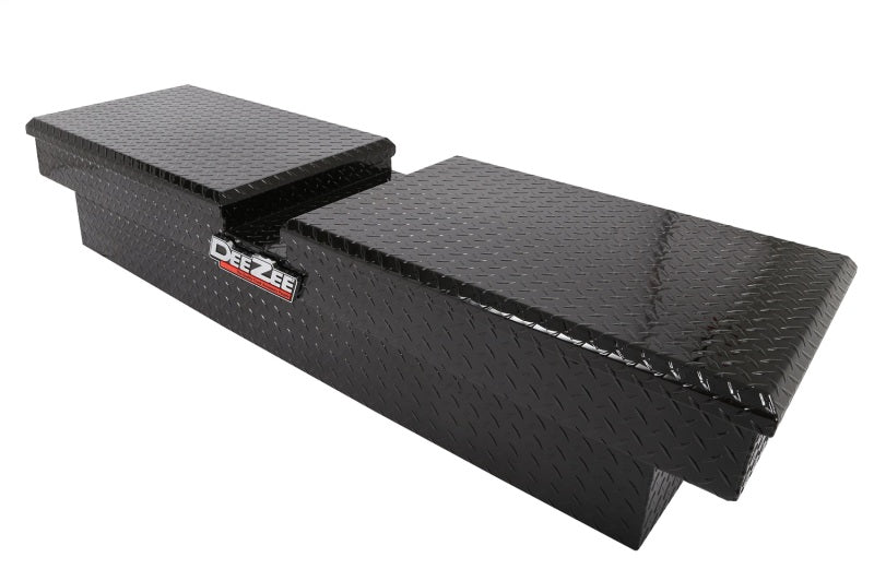 Deezee Universal Tool Box - Red Crossover - Double Black BT Full Size - DZ8370B for 2007-2014 Chevrolet Silverado 3500 - fron
