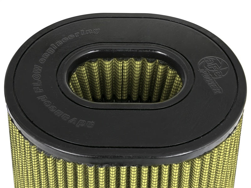 aFe Magnum FLOW Pro GUARD 7 Replacement Air Filter 4.5 F / (9x7.5) B / (6.75 x 5.5) T (Inv) / 9in. H - 72-91127