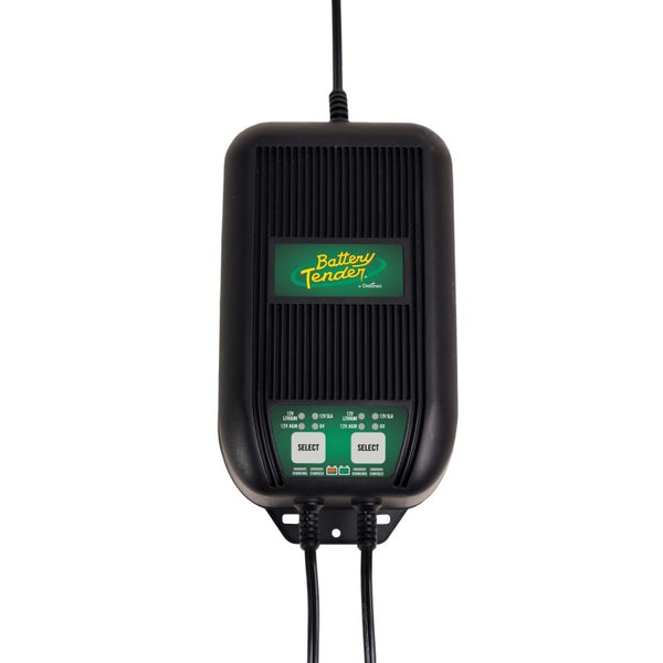 Battery Tender 2 Bank 6 Amp On-Board Marine Battery Charger - 022-1002-DL-WH by Battery Tender