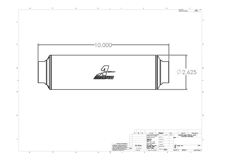Aeromotive Filter In-Line AN-16 40 micron Stainless Steel - 12363