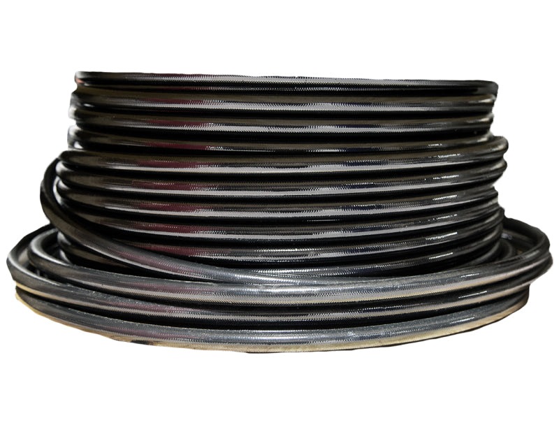 Aeromotive PTFE SS Braided Fuel Hose - Black Jacketed - AN-12 x 4ft - 15332