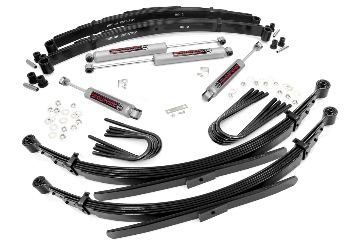 Rough Country - 2 Inch Lift - 56 Inch Rear Springs - Chevy/GMC 3/4-Ton Suburban/C25/K25 Truck (77-87) - 26530