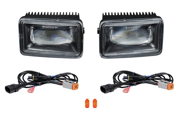 Diode Dynamics Elite Foglamp Type F2 - White (Pair) - DD5171P for 2017-2024 Ford F 250 - front view