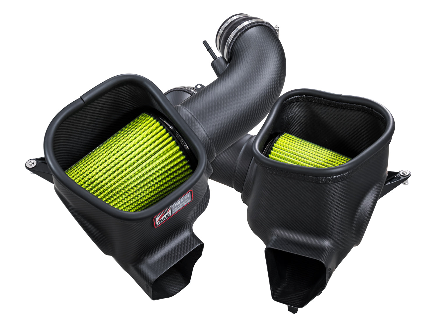 AWE 24-26 Ford S650 Mustang GT/Dark Horse S-FLO Carbon Intake - 2660-15650 for 2024-2026 Ford Mustang - front view