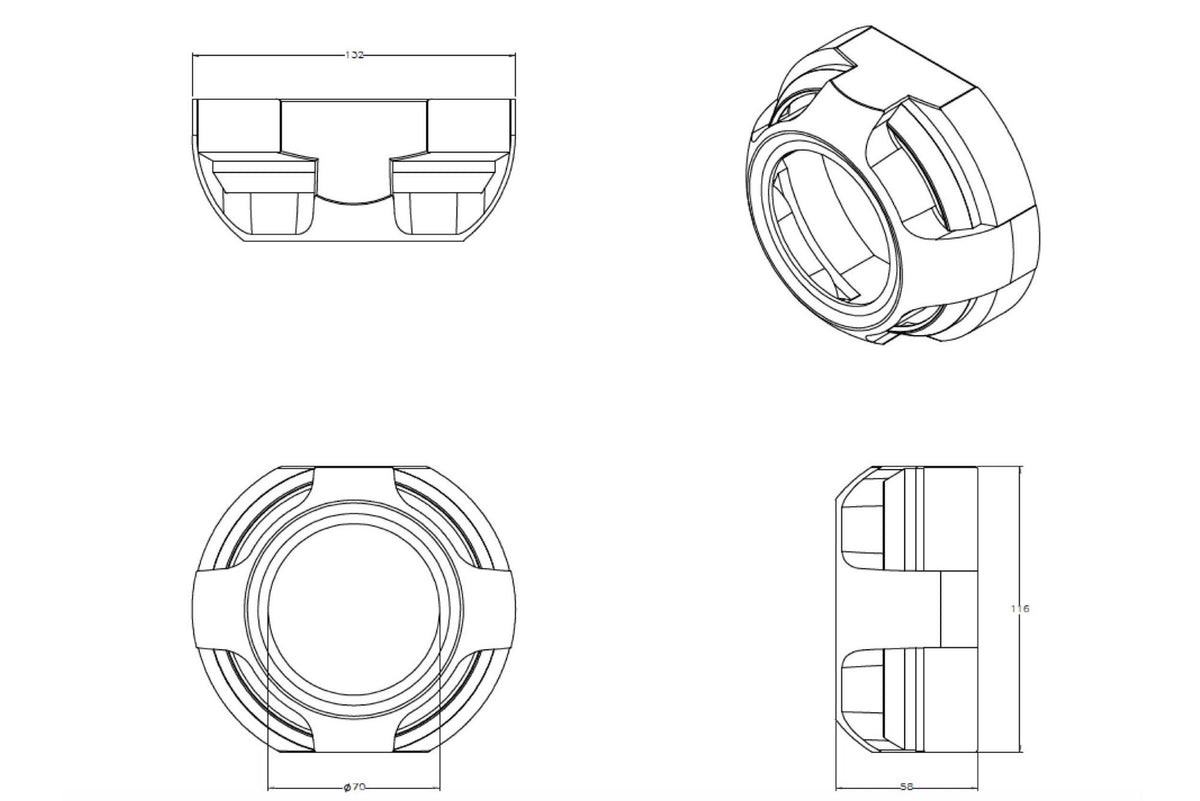 Morimoto - Apollo 2.0 Full Circle Projector Shroud - S110