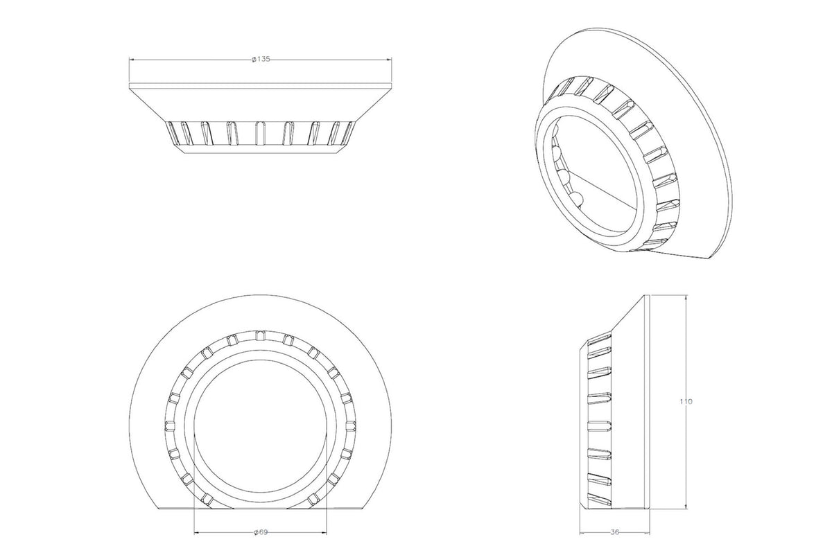 Morimoto - E46-R Projector Shroud - S170