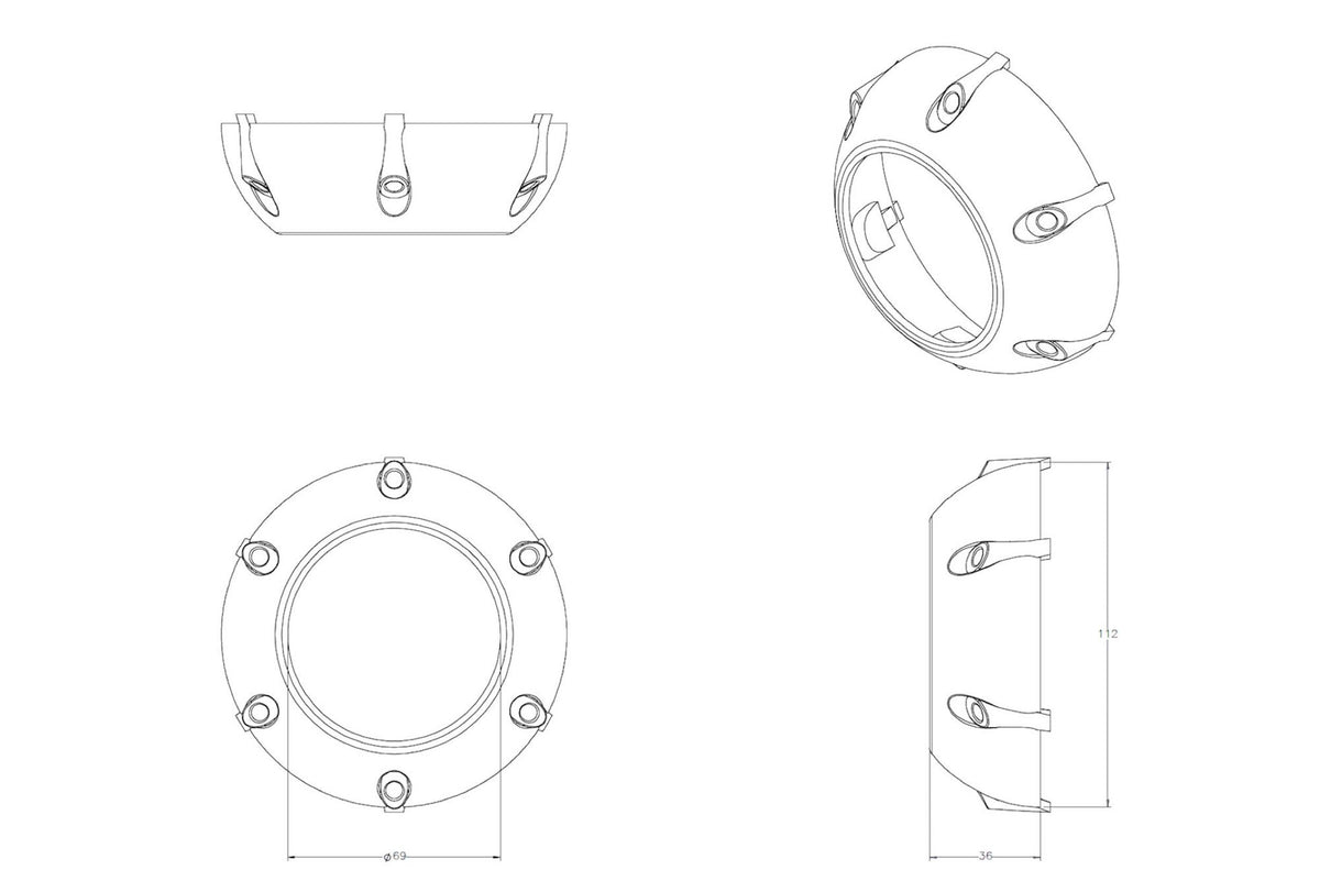 Morimoto - GTi-R Projector Shroud - S210
