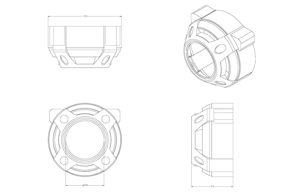 Morimoto - Panamera Projector Shroud - S250